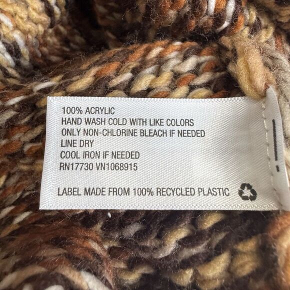 Universal Thread Crochet Open Shawl Sweater One Size Dolman Sleeve Missoni Style - Picture 5 of 5